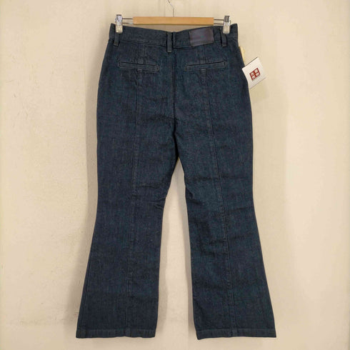 ボナム BONUM 21AW アクセントボタンフレアデニムパンツ ジーンズ ブーツカット ジップフライ レディース JPN:40