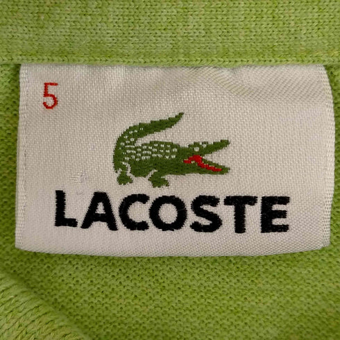 ラコステ LACOSTE ロゴ刺繍 鹿の子ポロシャツ メンズ 5