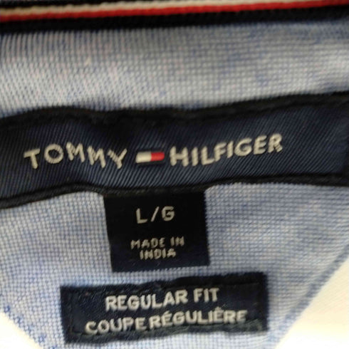 トミーヒルフィガー TOMMY HILFIGER フラッグロゴ刺繍ポロシャツ メンズ L