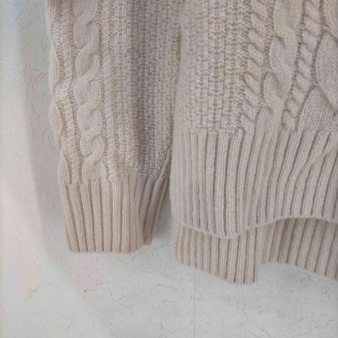 ユナイテッドアローズグリーンレーベルリラクシング UNITED ARROWS green label relaxing HAMILTON LAMBSWOOL ニット セーター 長袖 ハイネック ウール レディース FREE