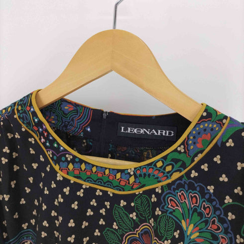 レオナール LEONARD シルク ウール 花柄 ブラウス レディース JPN:L