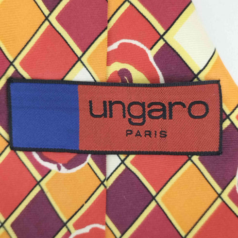 ウンガロ ungaro イタリア製 シルクネクタイ メンズ