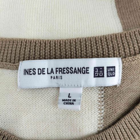 ユニクロイネスドラフレサンジュ UNIQLO INES DE LA FRESSANGE エクストラファインメリノ ストライプ セーター レディース JPN:L