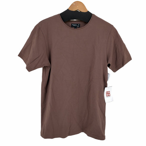 アニエスベーオム Agnes b.homme MADE IN PORTUGAL コットンクルーネックTシャツ メンズ JPN:1
