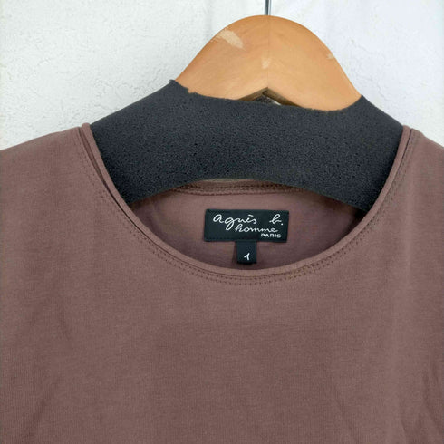 アニエスベーオム Agnes b.homme MADE IN PORTUGAL コットンクルーネックTシャツ メンズ JPN:1