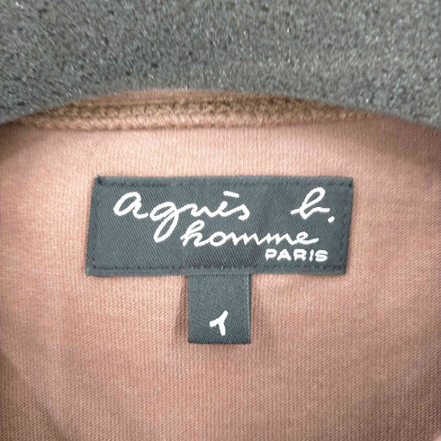 アニエスベーオム Agnes b.homme MADE IN PORTUGAL コットンクルーネックTシャツ メンズ JPN:1