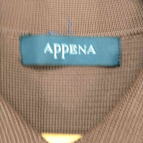 アペーナ appena レーヨンメッシュシャツ レディース