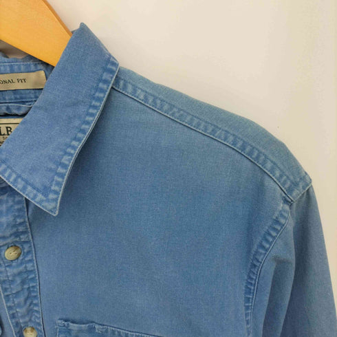 エルエルビーン L.L.Bean 90-00S フラップポケット Ⅼ/S ワークシャツ メンズ import:L