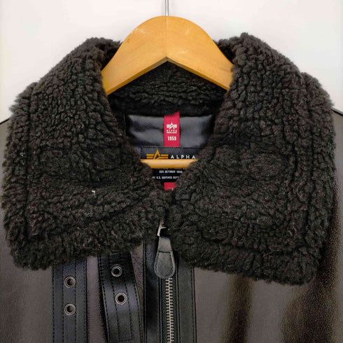 アルファインダストリーズ ALPHA INDUSTRIES B-3 フェイクムートン フライトジャケット メンズ XL