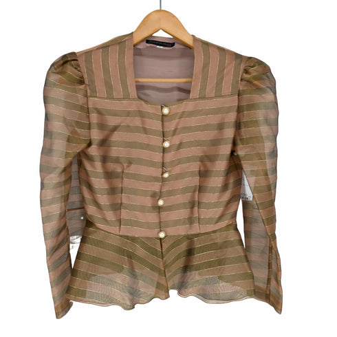 jean dore palais シースルーラメジャケット レディース 9R