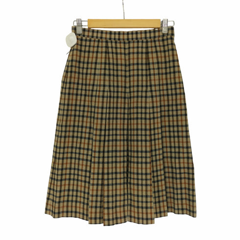 ダックス DAKS チェック プリーツスカート レディース 63-90