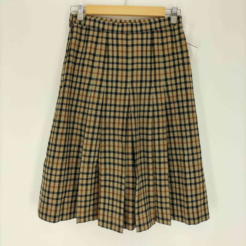 ダックス DAKS チェック プリーツスカート レディース 63-90