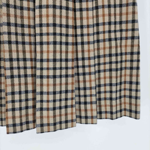 ダックス DAKS チェック プリーツスカート レディース 63-90
