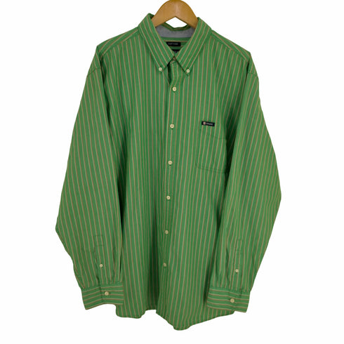 チャップスラルフローレン CHAPS RALPH LAUREN 胸ポケロゴ ボタンダウンストライプシャツ メンズ import:XXL