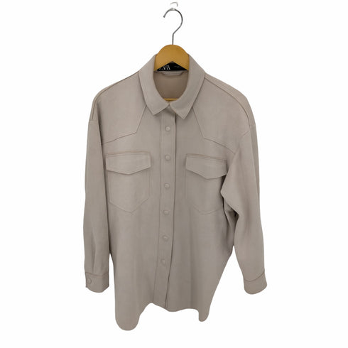 ザラ ZARA PUスウェード L/S Shirts レディース import:S