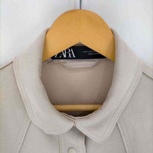 ザラ ZARA PUスウェード L/S Shirts レディース import:S