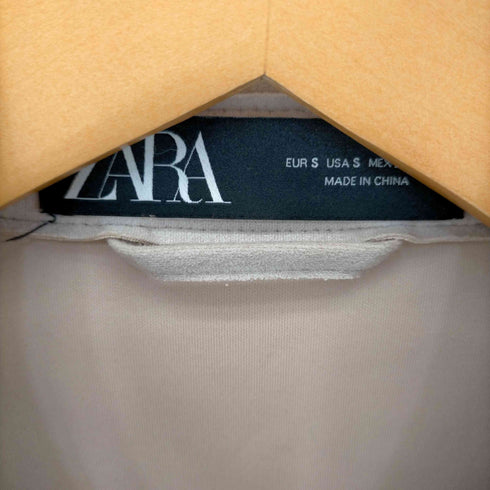 ザラ ZARA PUスウェード L/S Shirts レディース import:S
