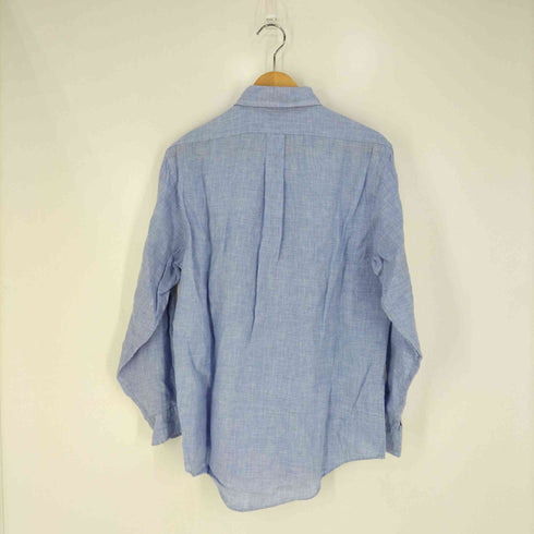 ブルックスブラザーズ BROOKS BROTHERS THE ORIGINAL POLO SHIRT 千鳥格子柄 リネンボタンダウンシャツ メンズ import:M