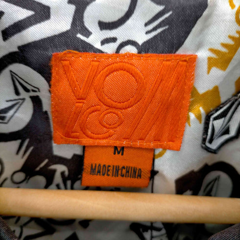 ヴォルコム VOLCOM ロゴ刺繍 ジップアップジャケット 裏地総柄 メンズ import:M