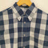 ブルックスブラザーズ BROOKS BROTHERS REGENT FIT ブロックチェック コットンリネン ボタンダウンシャツ メンズ import:M