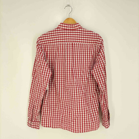 レッドフリースブルックスブラザース Red Fleece Brooks Brothers ロゴ刺繍 ギンガムチェック ボタンダウンシャツ メンズ import:M