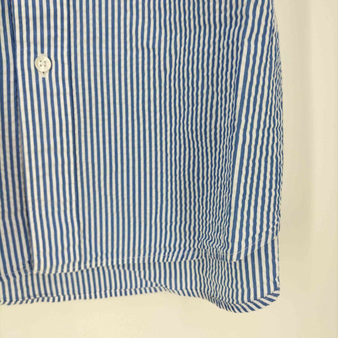 ブルックスブラザーズ BROOKS BROTHERS REGENT シアサッカー ボタンダウンストライプシャツ メンズ import:M