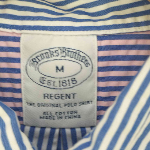 ブルックスブラザーズ BROOKS BROTHERS REGENT シアサッカー ボタンダウンストライプシャツ メンズ import:M