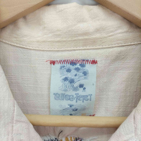 ウエスタン切替 スカジャン刺繍 オープンカラー シャツ メンズ JPN:L