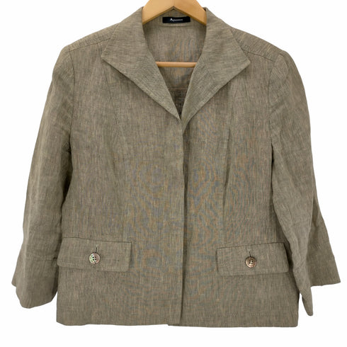 アクアスキュータム AQUASCUTUM リネン3Bジャケット レディース