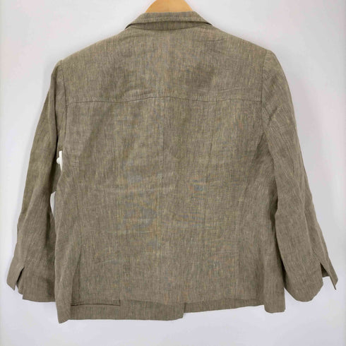 アクアスキュータム AQUASCUTUM リネン3Bジャケット レディース