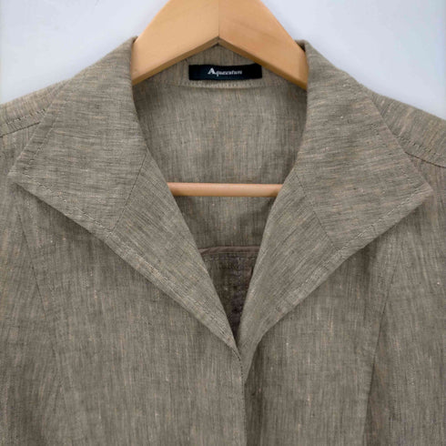 アクアスキュータム AQUASCUTUM リネン3Bジャケット レディース
