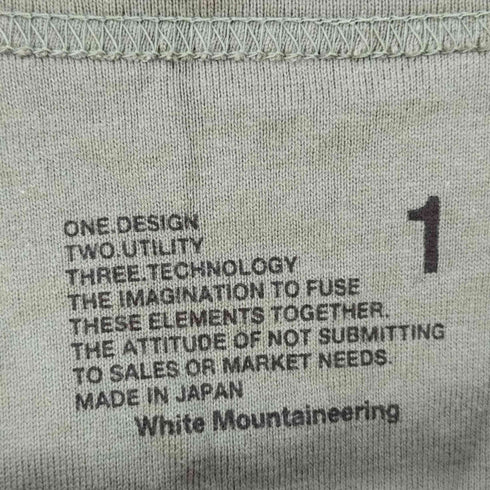 ホワイトマウンテニアリング WHITE MOUNTAINEERING デザインポケット コットン クルーネックTシャツ メンズ JPN:1