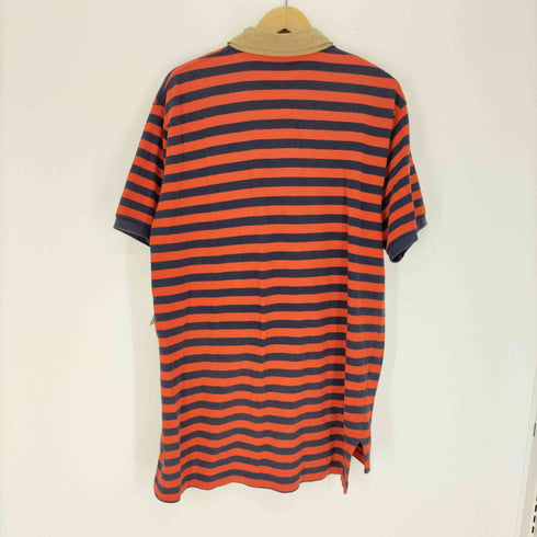 ポロバイラルフローレン Polo by RALPH LAUREN ポニー刺繍 ボーダー S/S ポロシャツ メンズ import:XL