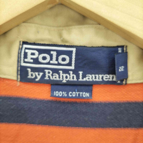 ポロバイラルフローレン Polo by RALPH LAUREN ポニー刺繍 ボーダー S/S ポロシャツ メンズ import:XL