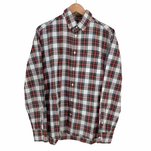 メゾンキツネ MAISON KITSUNE メゾンキツネ カジュアルシャツ ボタンダウン 長袖 チェック メンズ 41