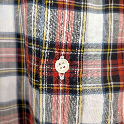 メゾンキツネ MAISON KITSUNE メゾンキツネ カジュアルシャツ ボタンダウン 長袖 チェック メンズ 41