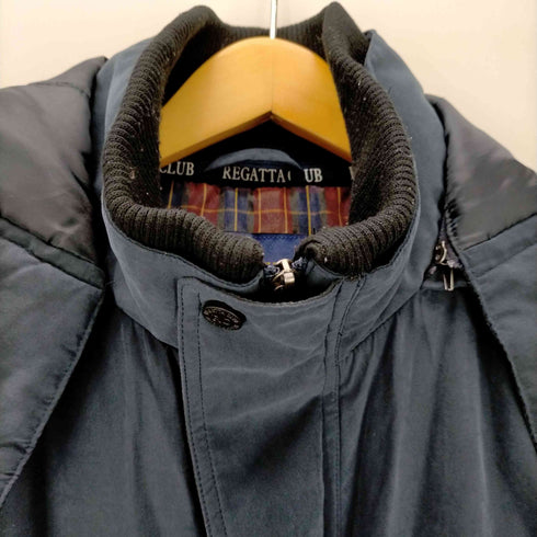 レガッタクラブ REGATTA CLUB リブ切替 フーデッド中綿ジャケット メンズ LL