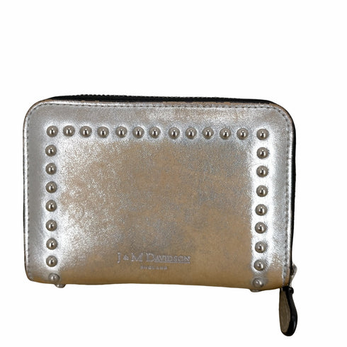 ジェイアンドエムデヴィッドソン J&M Davidson small zip purse w studs コンパクト財布 小銭入れ ラウンドファスナー スタッズ レディース