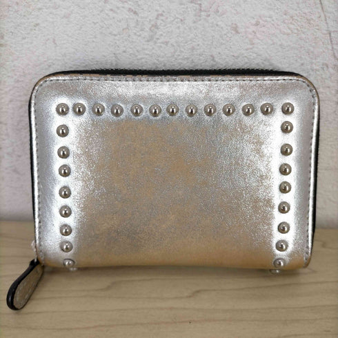 ジェイアンドエムデヴィッドソン J&M Davidson small zip purse w studs コンパクト財布 小銭入れ ラウンドファスナー スタッズ レディース