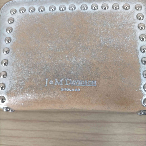ジェイアンドエムデヴィッドソン J&M Davidson small zip purse w studs コンパクト財布 小銭入れ ラウンドファスナー スタッズ レディース