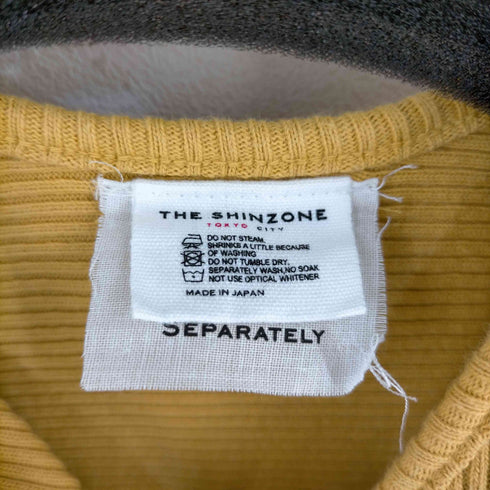 ザシンゾーン THE Shinzone 20AW リブフロントワンピース ロング Vネック レディース FREE