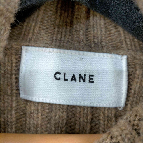 クラネ CLANE 19AW サイドスリットタートルリブニット セーター 長袖 レディース JPN:1
