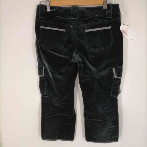 バーバリーブルーレーベル BURBERRY BLUE LABEL ジッパーフライ ベロアパンツ レディース JPN:38