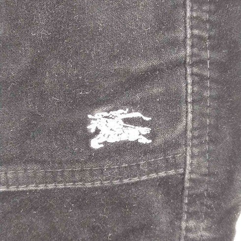 バーバリーブルーレーベル BURBERRY BLUE LABEL ジッパーフライ ベロアパンツ レディース JPN:38