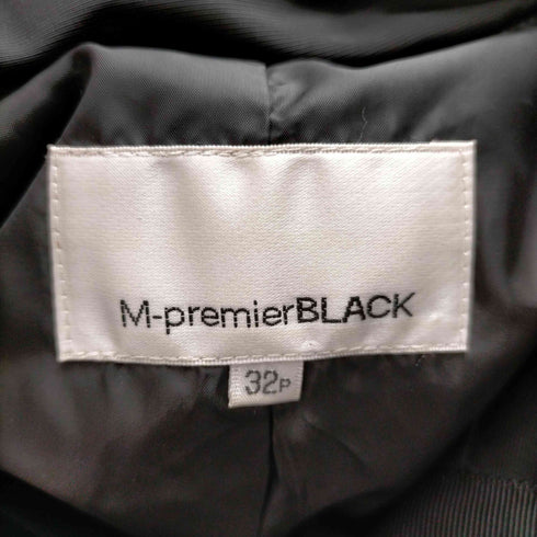 エムプルミエブラック M-premier BLACK フリルダウンコート アウター ミドル 総裏地 レディース DE:32
