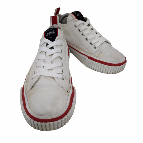 クリスチャンルブタン CHRISTIAN LOUBOUTIN Pedro Junior Canvas ローカットスニーカー メンズ EUR:41