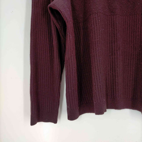 レリアン Leilian クルーネックリブニットカットソー レディース 13+
