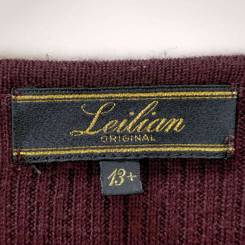 レリアン Leilian クルーネックリブニットカットソー レディース 13+