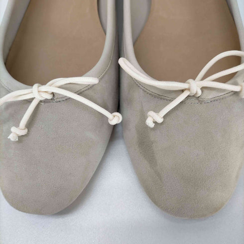 LAURENCE THE BALLET20 バレエシューズ パンプス ローヒール リボンモチーフ スエード レディース JPN:24