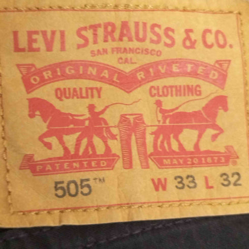 リーバイス Levis 505 COOLMAX REGULARFIT STRAIGHT クールマックス レギュラーフィット ストレートパンツ メンズ W:33 L:32